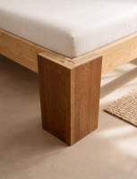 Havanna Bambusbett mit Rückenlehne Überlänge