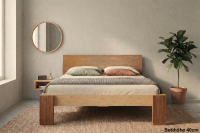 HAVANNA Bambusbett mit Rückenlehne Hainan 120x200cm