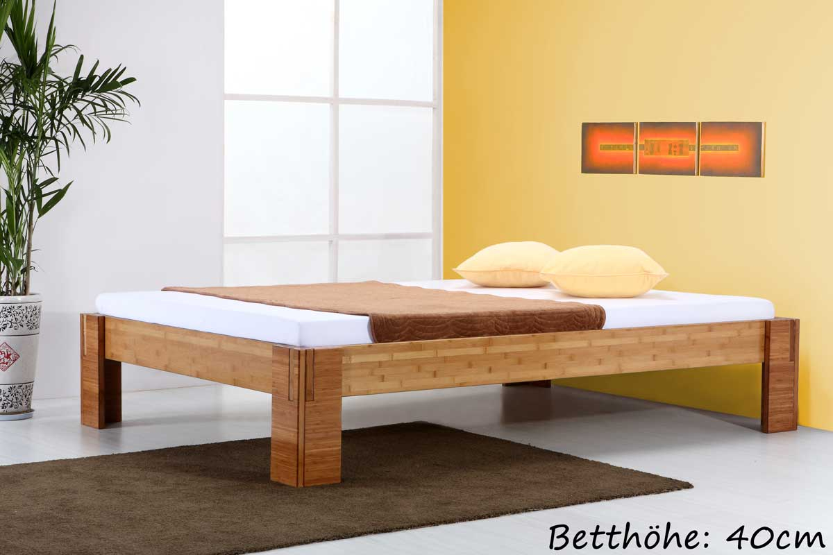 Bambusbett BALI Bett aus Bambus 90x220cm