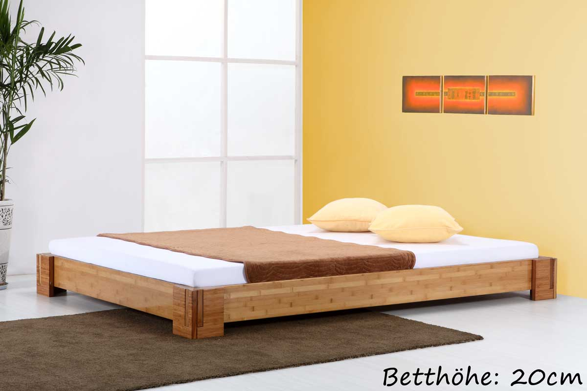 Bambusbett BALI Bett aus Bambus 120x200cm