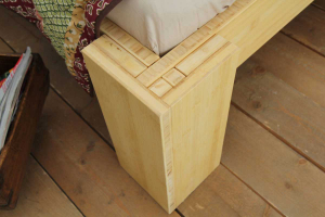 SUVA Bambusbett ohne Rückenlehne 120x220cm