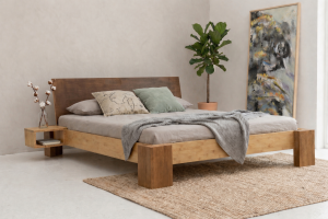 HAVANNA Bambusbett mit Rückenlehne Hainan 200x220cm